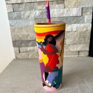 Starbucks Insulated Tumbler NEW Pride Collection‎ by Sophia Birken 2024  Straw &